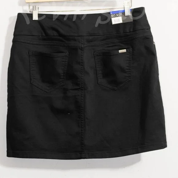 3 skorts size :L , Brand: S.C. & Co. Ladies' Denim , White, Blue , Black - Picture 7 of 14